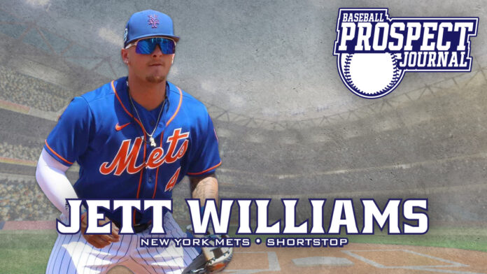 Jett Williams sets goals for future success - Baseball Prospect Journal